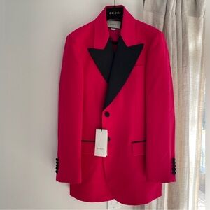 Gucci Pink Black Blazer